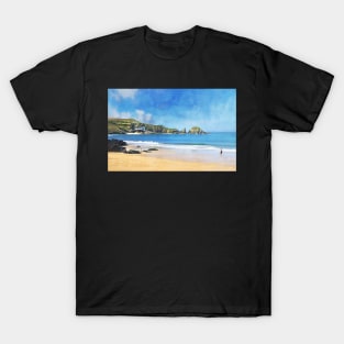 Mother Ivey’s Bay, Cornwall, Original Art T-Shirt